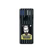 STAEDTLER triplus Black box - Pack avec stylo à bille, feutre fin, surligneur, porte-mine et stylo à bille roulante