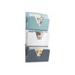 3462159016993-Riviera by CEP - 3 Corbeilles murales - 24 x 32 cm - capacité : 340 feuilles-Angle gauche-0