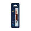 3501170269923-Waterman - Stylo plume transparent + longue cartouche bleu--2