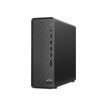 0196068491895-HP Slim S01-aF1022nf - MT - unité centrale - Pentium Silver J5040 2 GHz - 8 Go - SSD 256 Go-Angle droit-0