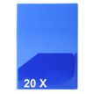 3130630239604-Exacompta - 20 Chemises double poche polypro - A4/A3 - couleurs assorties--0
