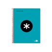 Antartik - Cahier à spirale A5 - 240 pages - petits carreaux (5x5 mm) - turquoise