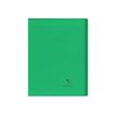 Clairefontaine Koverbook - Cahier polypro A4 (21x29,7 cm) - 96 pages - grands carreaux (Seyes) - vert