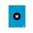 Antartik - Cahier à spirale A5 - 240 pages - petits carreaux (5x5 mm) - bleu