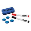 4009729062326-DAHLE - Kit d’effaçage comprenant 1 brosse magnétique + 4 aimants 30 mm + 2 marqueurs-Avant-0