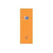 Oxford - Pack de 10 Blocs notes - 7,4 x 21 cm - 160 pages - petits carreaux - 80g - orange