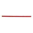 GBC - 100 peignes / anneaux de reliure en plastique - 6 mm - 25 feuilles - rouge
