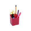 Exacompta Pen-Cube - Pot à crayons framboise