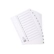 5016196103840-Exacompta - Pack de 25 intercalaires 12 positions numériques - A4 - blanc - touches plastif-Multi-angle-1