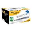 BIC VELLEDA 1751 - Pack de 12 - Marqueurs effaçables - pointe biseau - vert