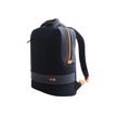 Nava Easy Break Square - Sac à dos pour ordinateur portable 13,3" avec poche RFID - bleu nuit/orange
