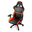 4715302448721-Fauteuil gamer ARMOR - accoudoirs réglables - Noir et orange-P_400001314_3-2