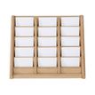 3660412028244-Promocome - Présentoir de carte de visites mural - 3 x 5 compartiments - bois foncé-P_400001409_1-0