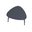 3660141226249-Table basse LAZY - L60,5 x P50 x H45 cm - pieds acier noir - plateau noir-P_400001939_1-0