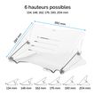 0043859752737-Fellowes Clarity - Support pour ordinateur portable transparent - réglable en hauteur - a-P_400002619_7-0