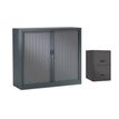 0404000048619-Armoire basse anthracite + un classeur 2 tiroirs offert-P_400004861_1-0