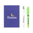 3086123558854-BIC My Message Dreamer - Kit avec 1 carnet et 1 stylo à bille 4 couleurs + 1 surligneur-P_400004985_3-1