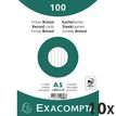 Exacompta - 10 Packs de 100 Fiches Bristol - A5 - lignées - non perforées - blanc