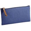 Trousse plate School 1 compartiment - bleu - PET recyclé - Carpentras