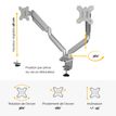 043859764228-Fellowes Platinum series - Bras porte écran double réglable -  fixation sur bureau - gris-P_400006926_4-3