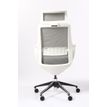 3701338800924-Fauteuil de bureau ergonomique ELVIRA - accoudoirs fixes - appuie-tête fixe - blanc -P_400007264_5-4