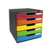 9002493424739-Exacompta Modulo Iderama - Module de classement 5 tiroirs - A4+ - noir/arlequin-P_400008329_2-1