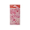 8410782150503-APLI kids - Stickers adhésifs - 56 pièces - cœurs roses et paillettes-P_400008816_1-0