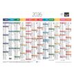 3371010402571-Quo Vadis Arc en Ciel - Calendrier 12 mois par face - 55 x 40,5 cm--0