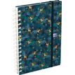 3147280123627-Agenda spiralé à élastique Flowers - 1 semaine sur 2 pages - 15 x 21 cm - bleu nuit - O-P_400009501_1-0