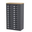 3660141020397-Meuble de rangement - 2 colonnes et 24 tiroirs - H106,5 x L60,5 x P33,5 cm - anthracite-P_400009601_1-0