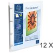 Exacompta Kreacover - 12 Classeurs à anneaux personnalisable - Dos 20 mm - A4 - incolore