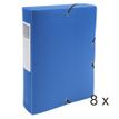 Exacompta Opak - 8 Boîtes de classement - dos 60 mm - couleurs assorties