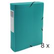 Exacompta Opak - 8 Boîtes de classement - dos 60 mm - vert