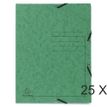 Exacompta - 25 Chemises à 3 rabats imprimées - A4 - vert