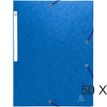 Exacompta Scotten - 50 Chemises sans rabat - A4 - bleu