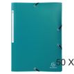 Exacompta Opak - 50 Chemises à 3 rabats polypro - A4 - vert