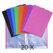 Exacompta Opak - 20 Porte vues - 40 vues - A4 - couleurs assorties
