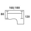 0404000123156-Bureau compact LOFTER - L160 cm - Retour à droite - Plateau Blanc - pied Blanc - (pied de renfort obligat-P_400012315_2-2