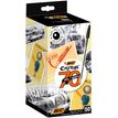 BIC Cristal Spécial 70 ans - 50 Stylos à bille - noir - 1 mm - pointe moyenne - pack collector