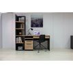 3483601089105-Bureau ARCADE - 126 cm - avec tiroir et niche - chêne du bocage/anthracite-P_400013548_5-4