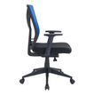 3397701635875-Fauteuil de bureau MARVIN - Accoudoirs réglables - noir et bleu--2