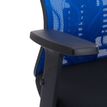 3397701635875-Fauteuil de bureau MARVIN - Accoudoirs réglables - noir et bleu--4