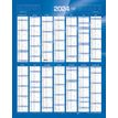 Quo Vadis - Calendrier vertical 12 mois sur 1 face - 43 x 55 cm - bleu