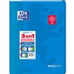 3020120156460-Oxford Easybook - Lot de 5 cahiers polypro 24 x 32 cm - 96 pages - grands carreaux (Seyes) - couleurs a--1