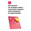 3020120156460-Oxford Easybook - Lot de 5 cahiers polypro 24 x 32 cm - 96 pages - grands carreaux (Seyes) - couleurs a--2