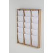 3660412028367-Promocome - Présentoir de journaux mural - 3 x 5 compartiments A4 - bois foncé--0