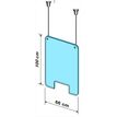 0404000015376-Exacompta - Vitre de protection à suspendre avec kit de fixation - 99 x 66 cm--0