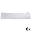Exacompta COMBO Glossy - 6 Corbeilles à courrier cristal