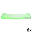 9002493014794-Exacompta COMBO Glossy - 6 Corbeilles à courrier vert anis translucide--0