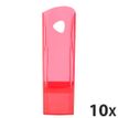 Exacompta Ecomag Linicolor - 10 Porte-revues framboise translucide